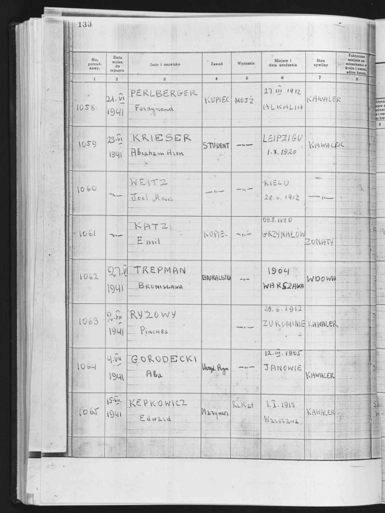 Document — Bronislawa Trepman