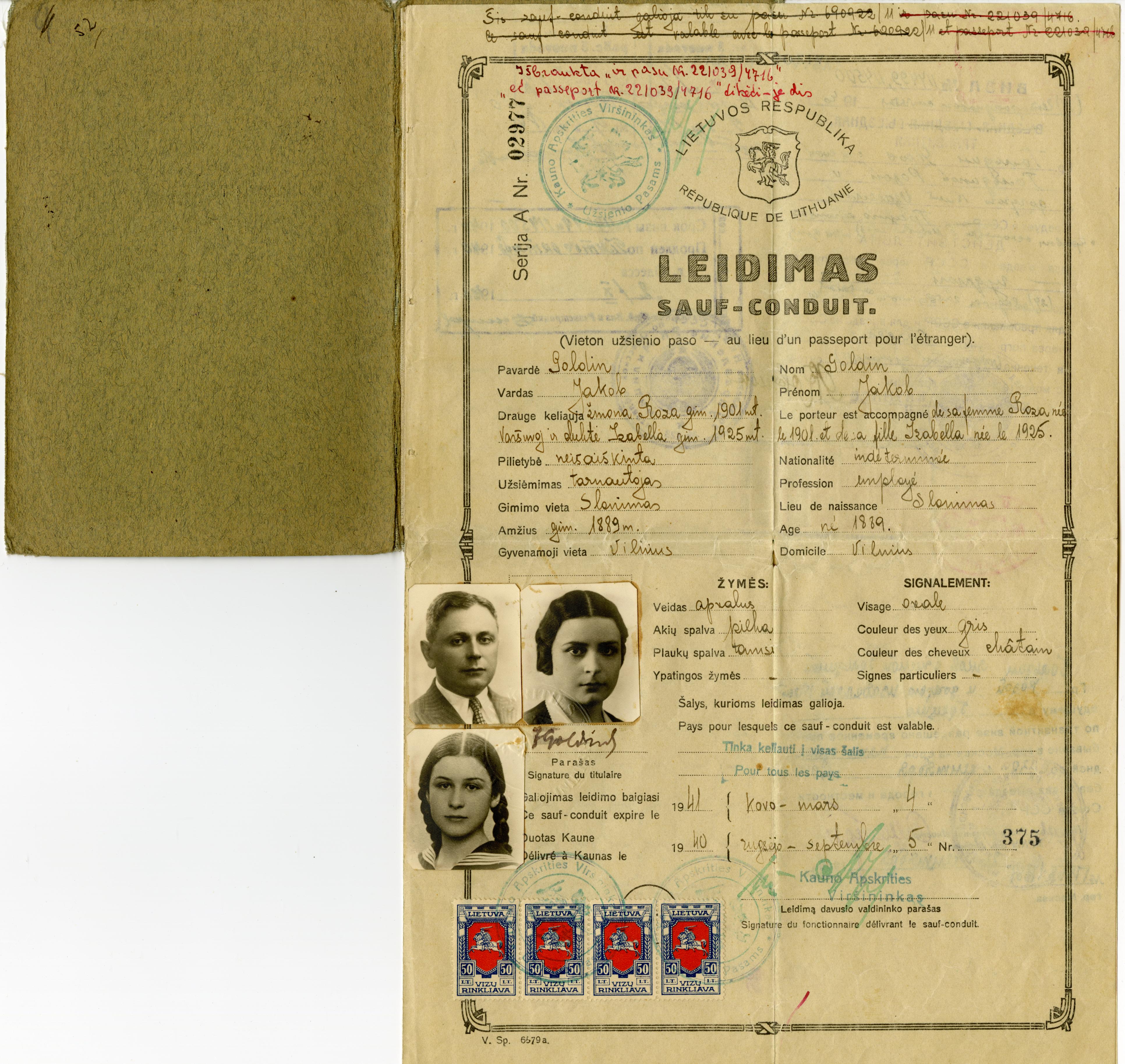 Document — Goldin Jakob (Jakow)