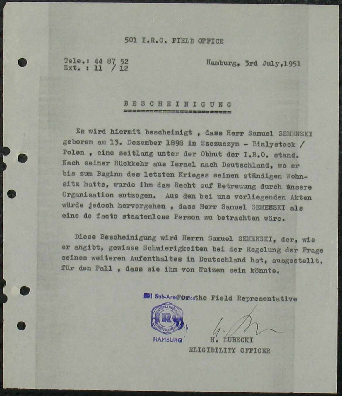 Document — Samuel Semenski