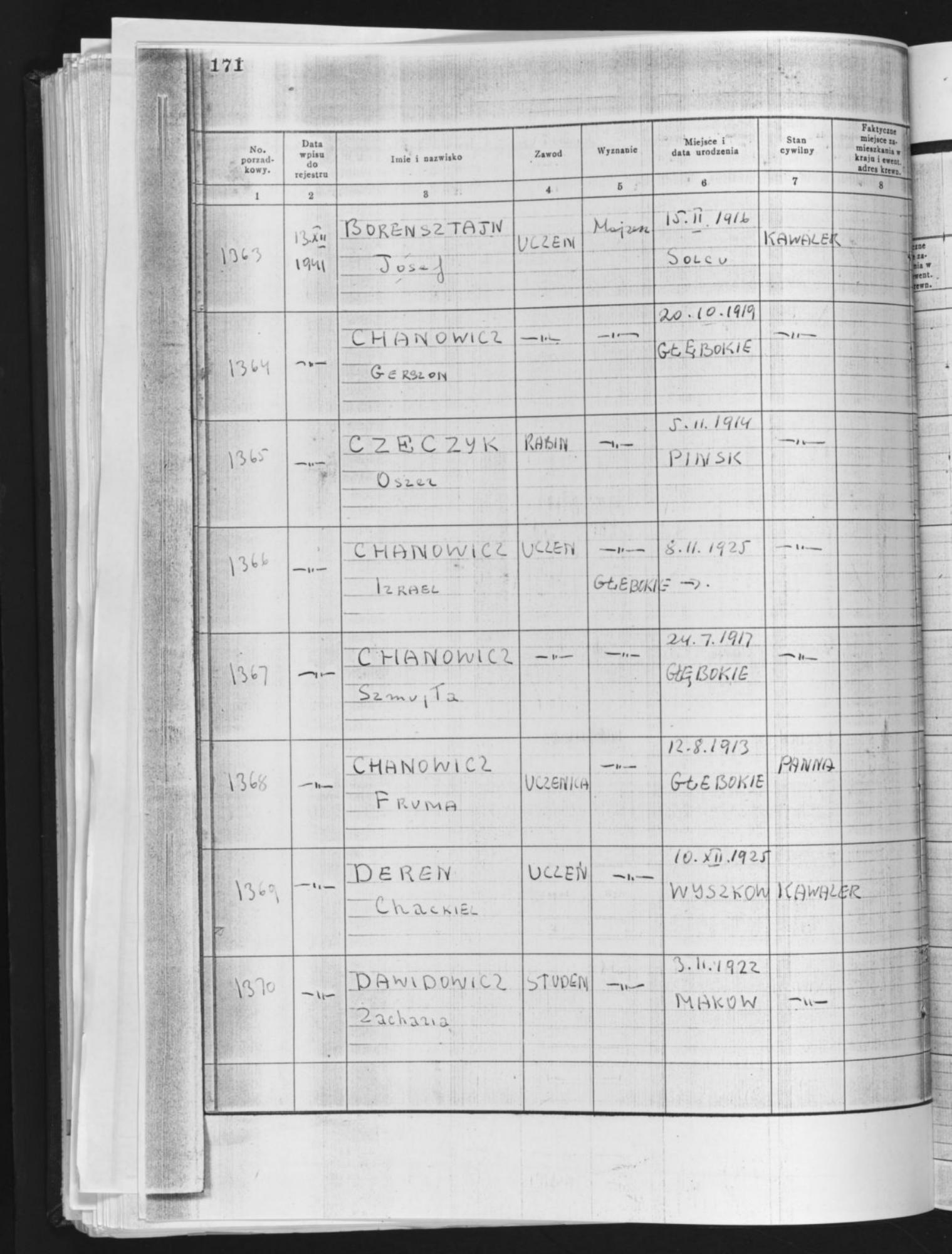 Document — Chanowicz Gerszon