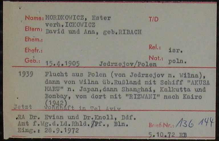 Document — Estera Ickowicz