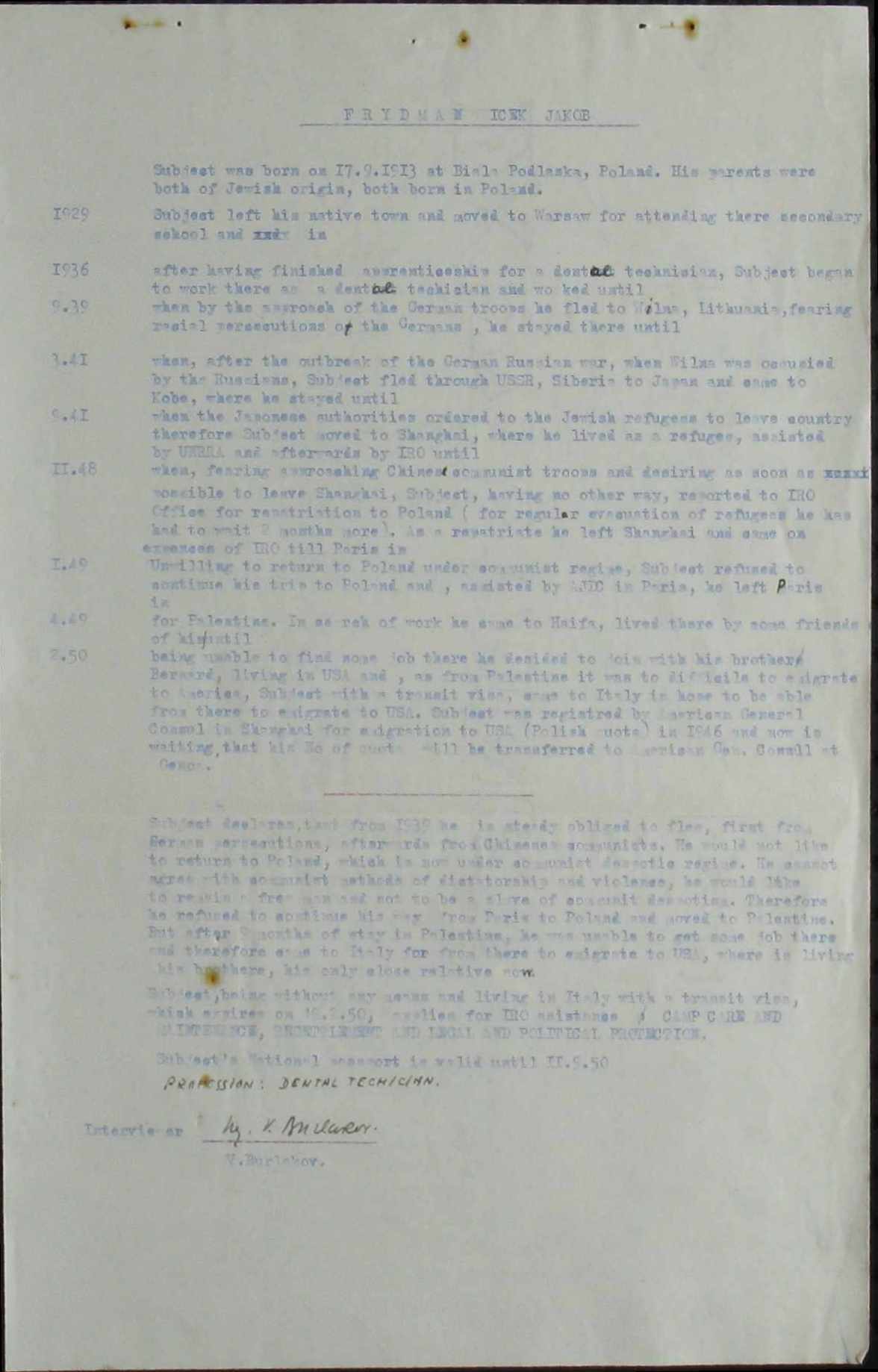 Document — Jakob Frydman
