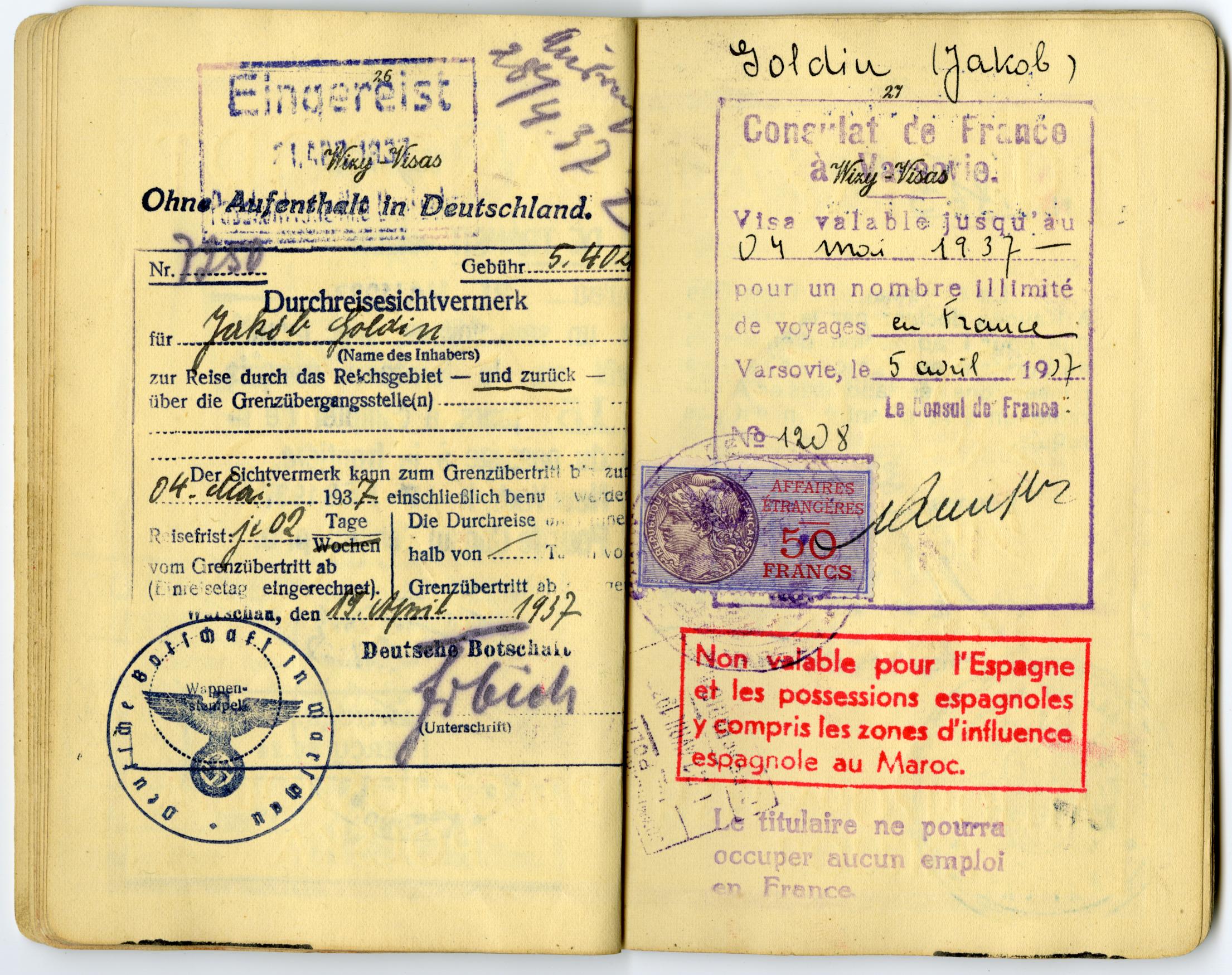 Document — Goldin Jakob (Jakow)
