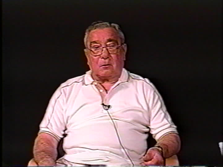 Still from the oral history of Stephen Perkal (born Szlama Perkal)