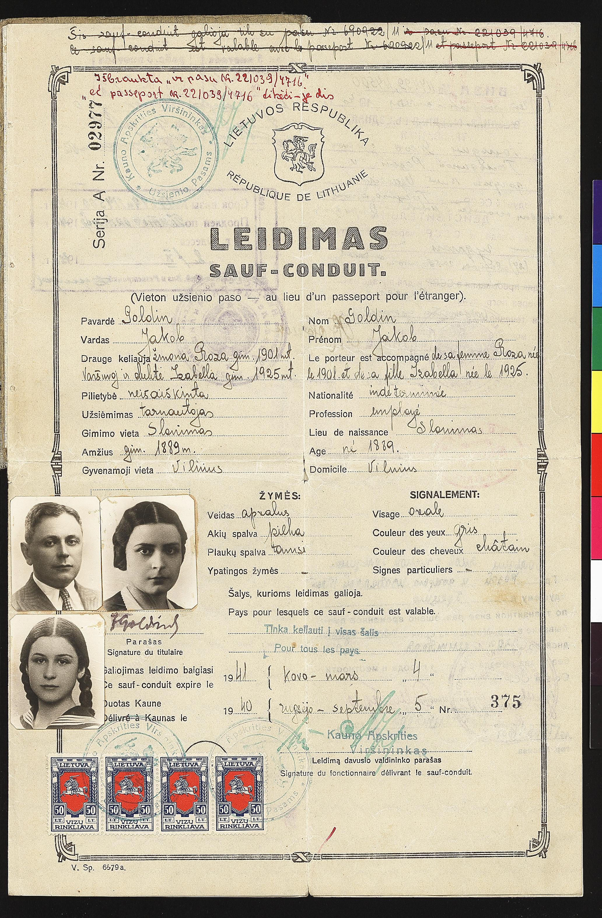 Document — Goldin Jakob (Jakow)