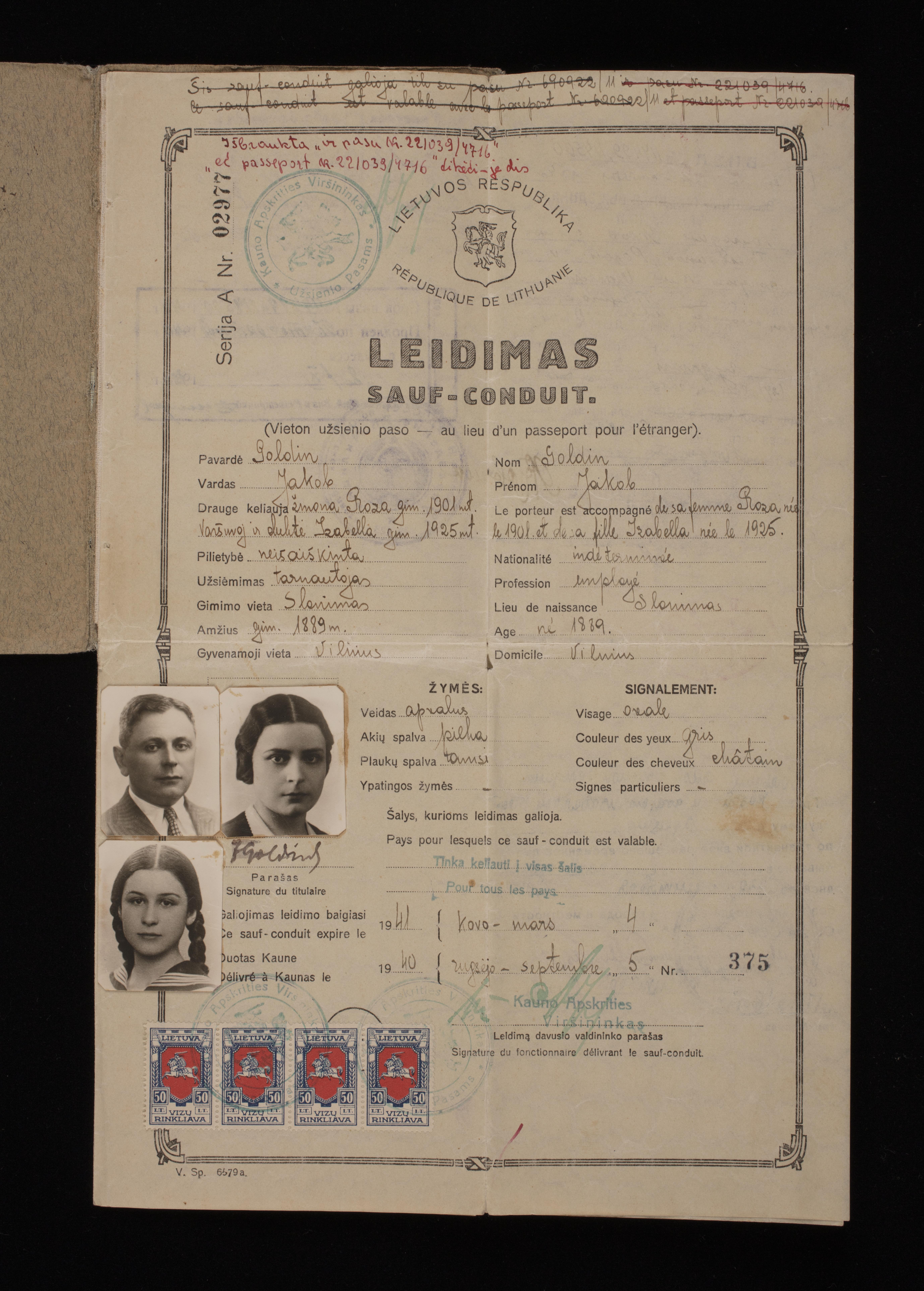 Document — Goldin Jakob (Jakow)