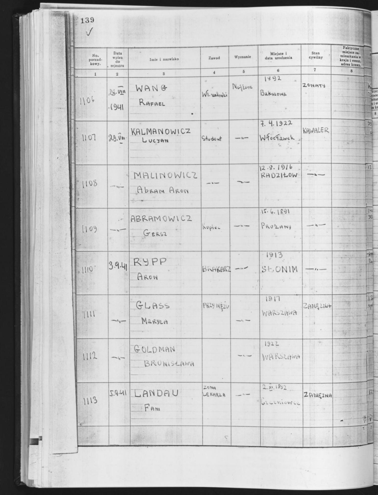 Document — Abramowicz Hersz