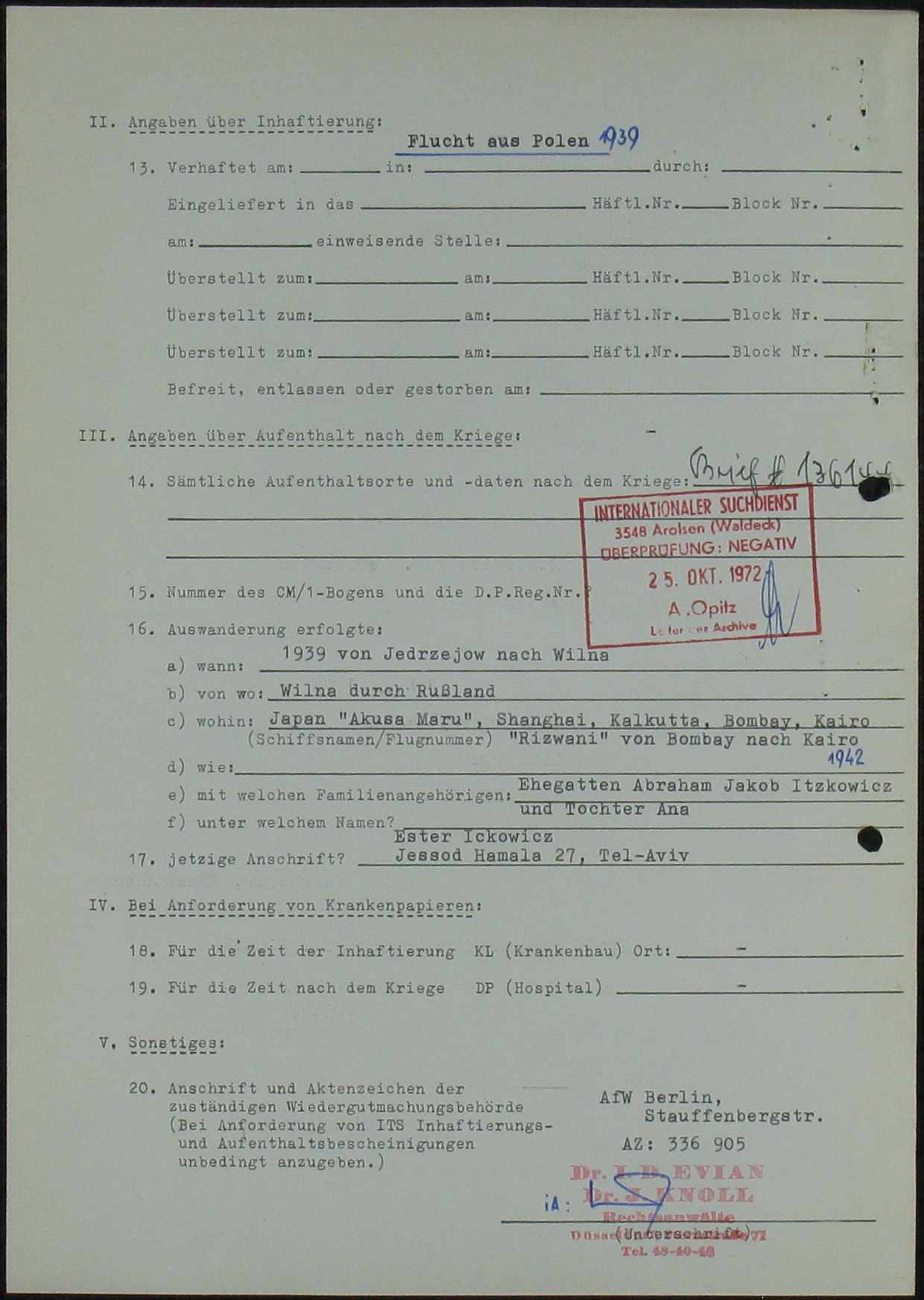 Document — Estera Ickowicz