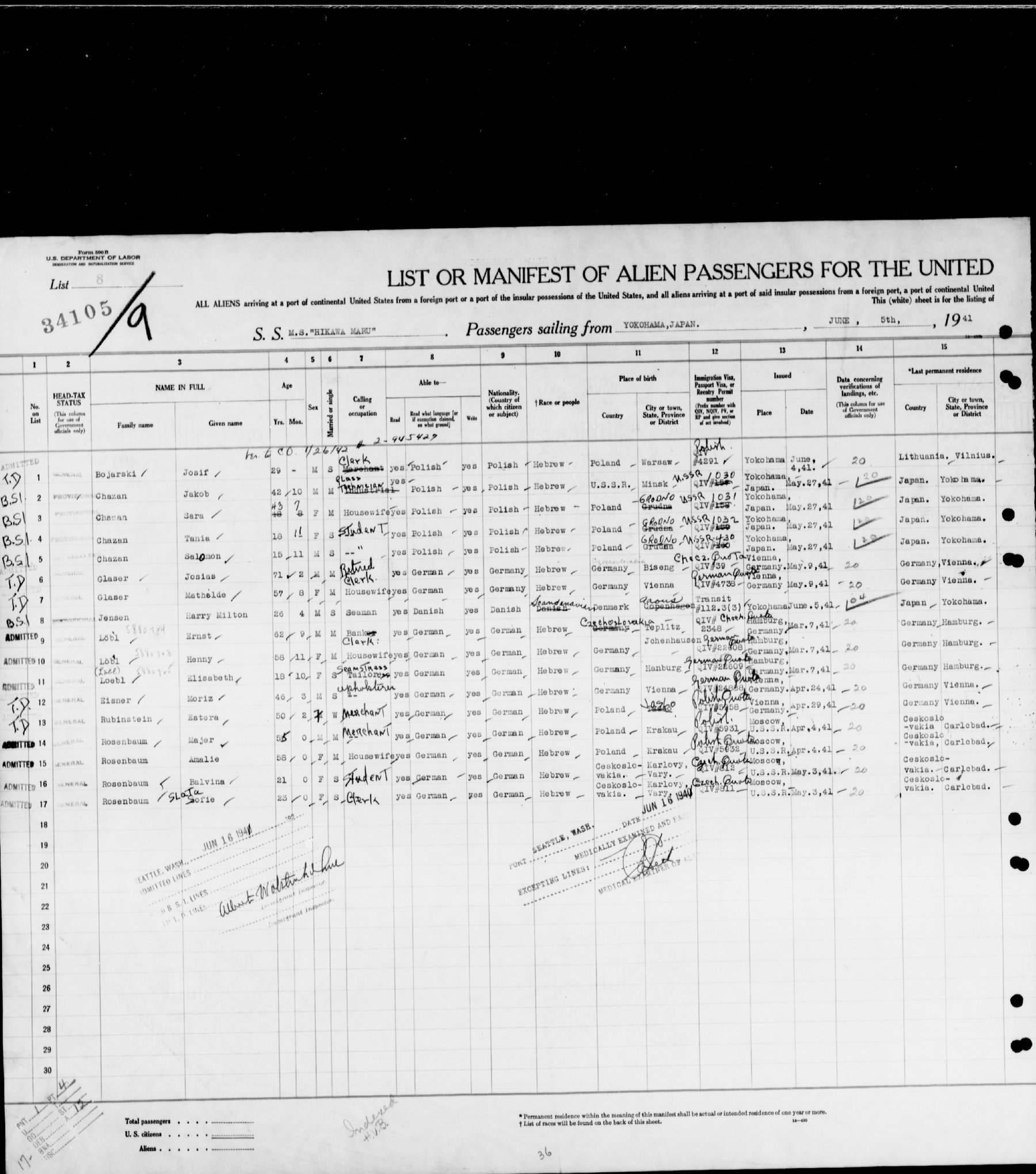 Document — Josef Bojarski