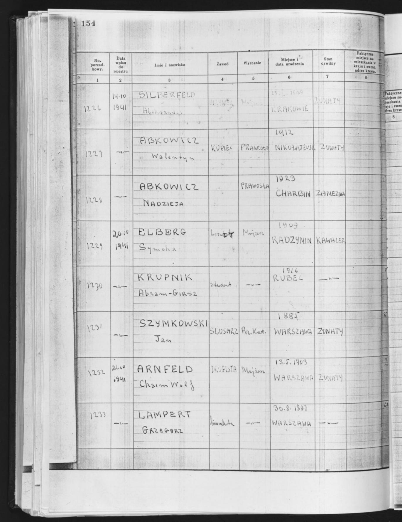 Document — Aleksander Silberfeld