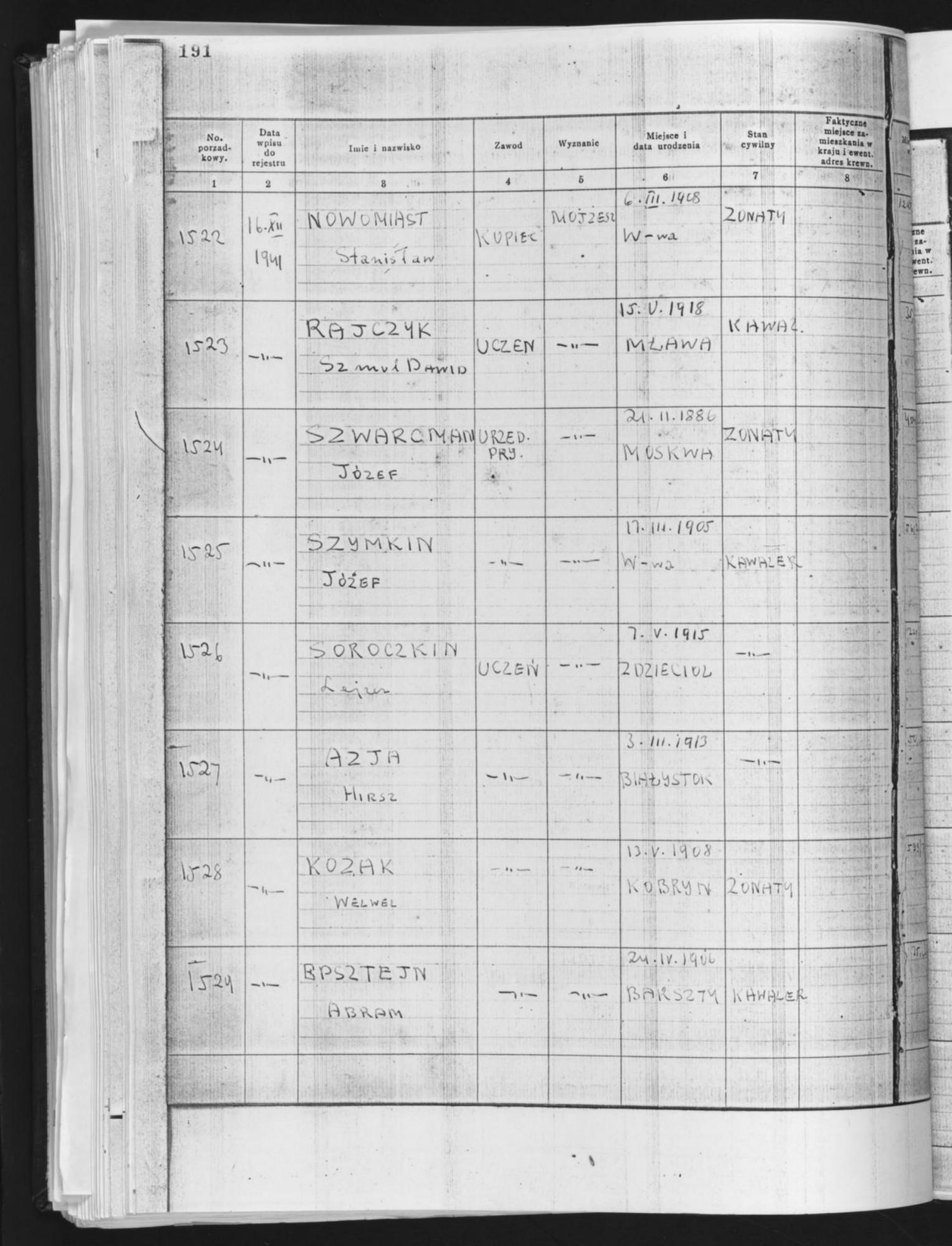 Document — Lejzer Soroczkin
