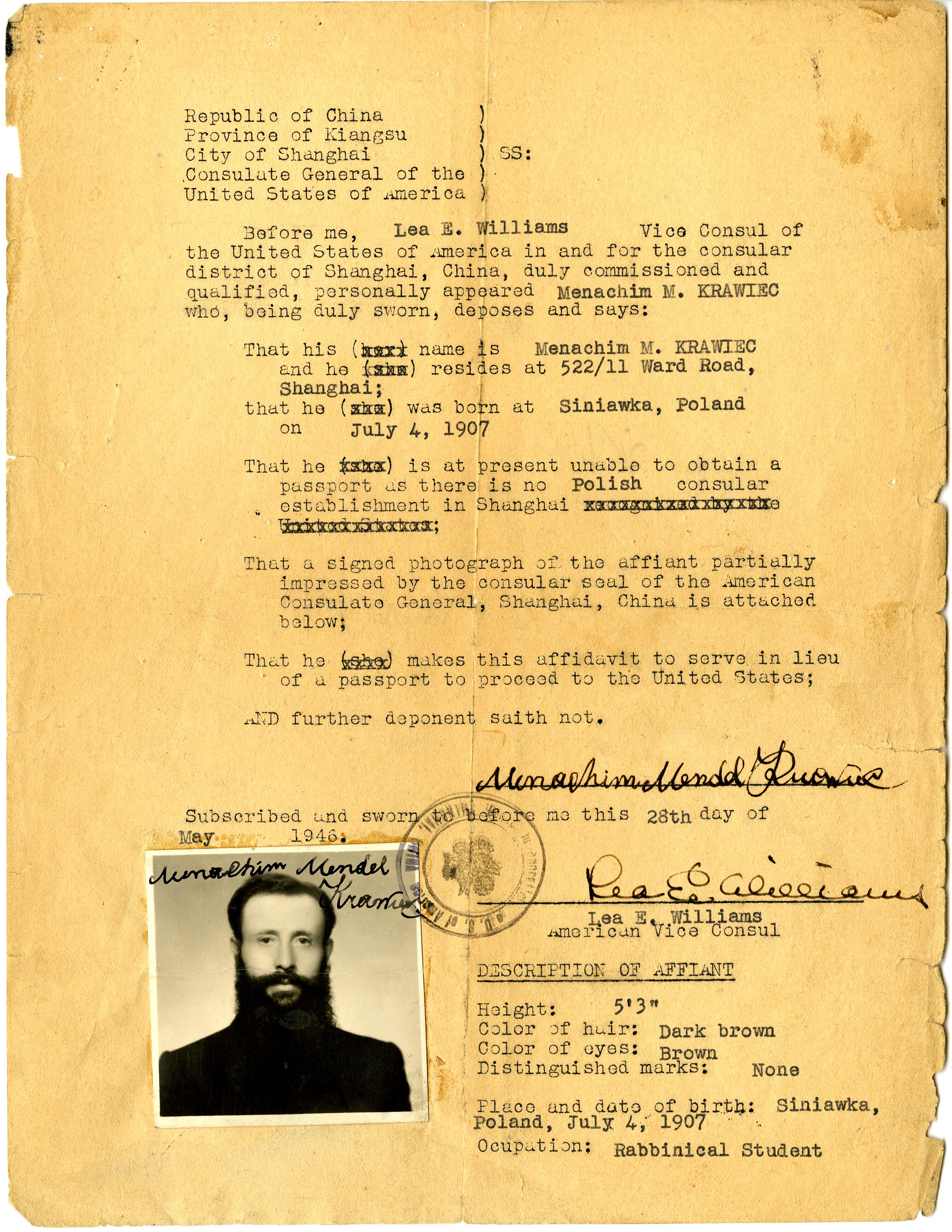 Document — Krawiec Menachim