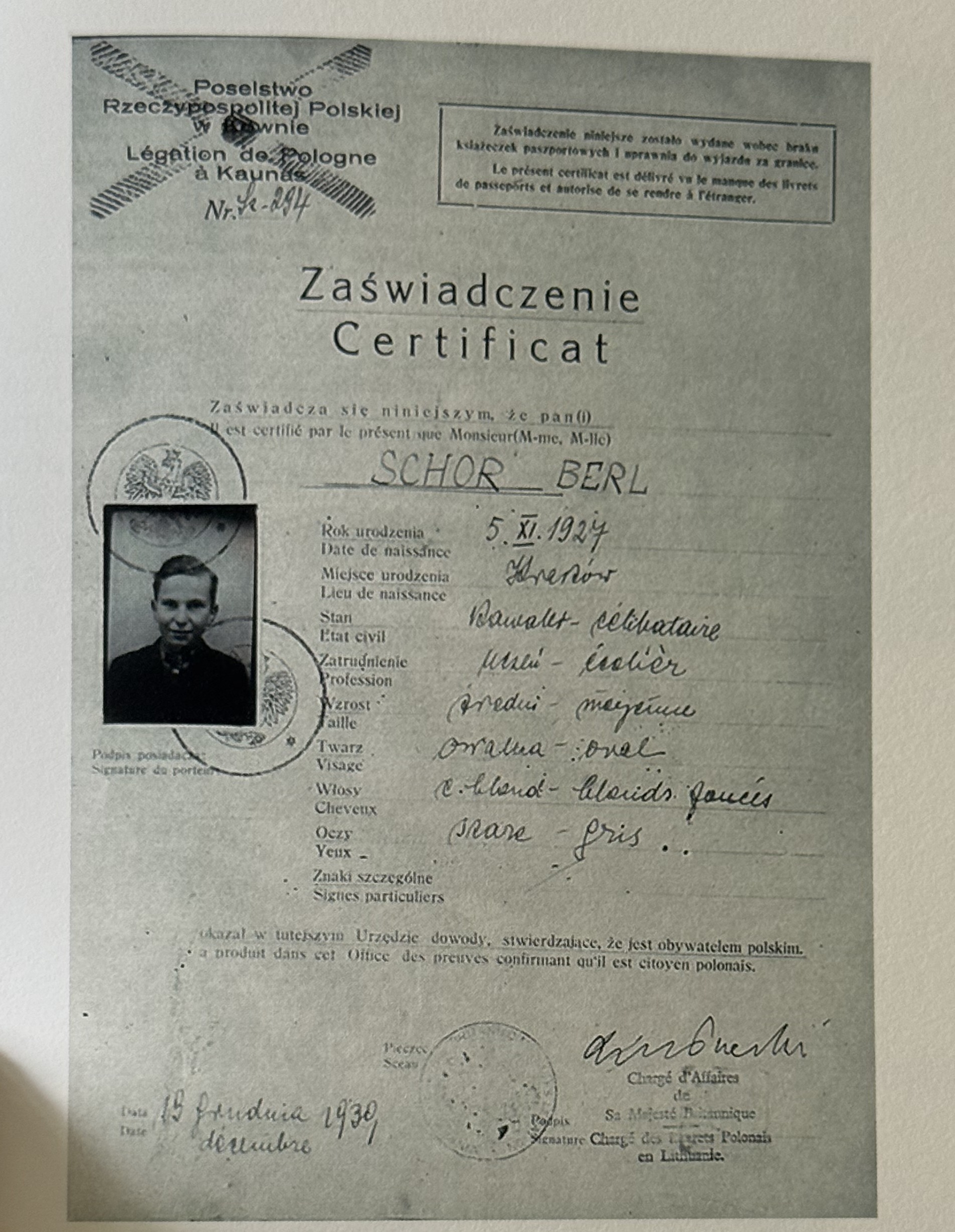 Document — Berl Schor