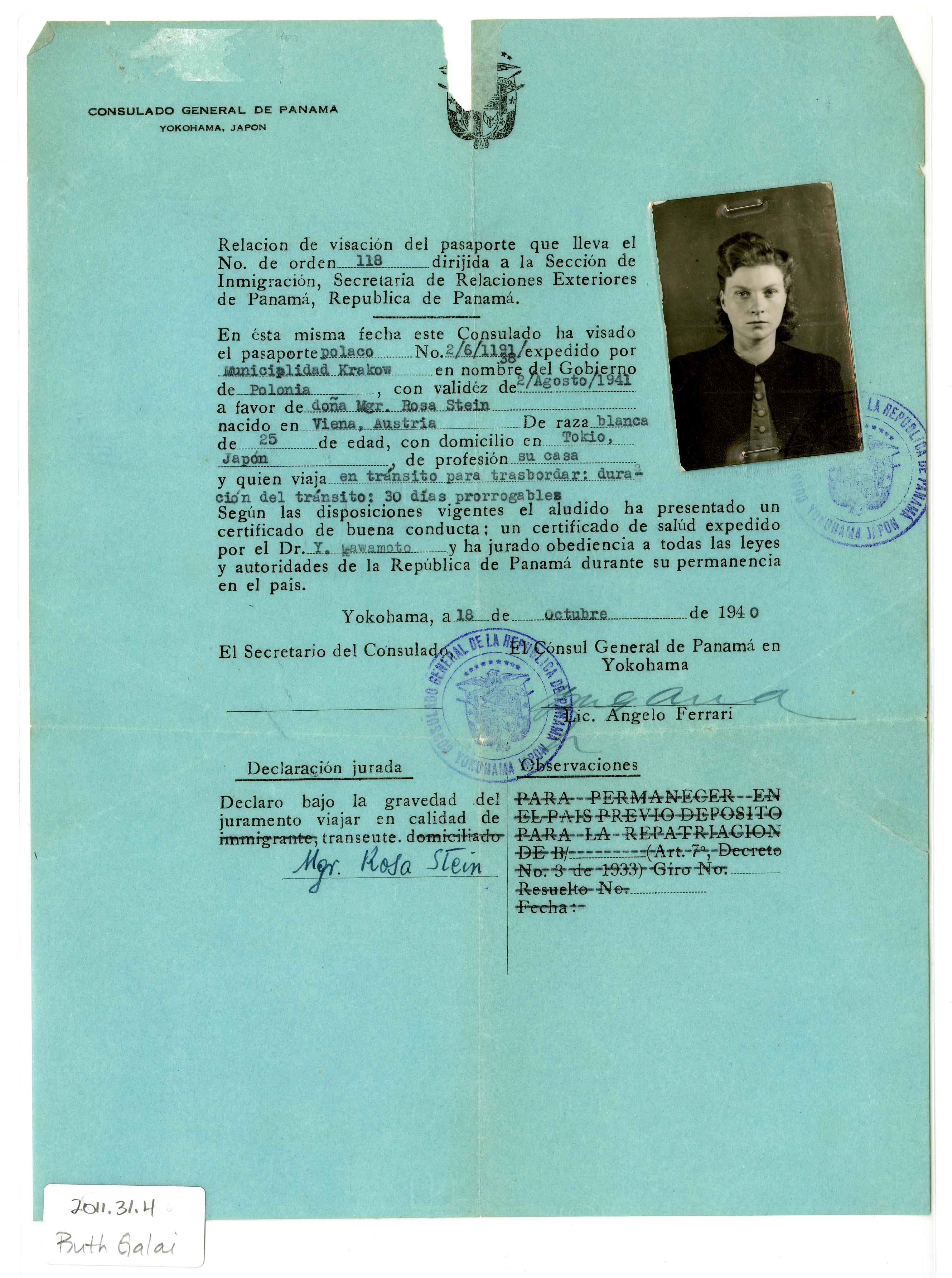 Document — Rosa Stein