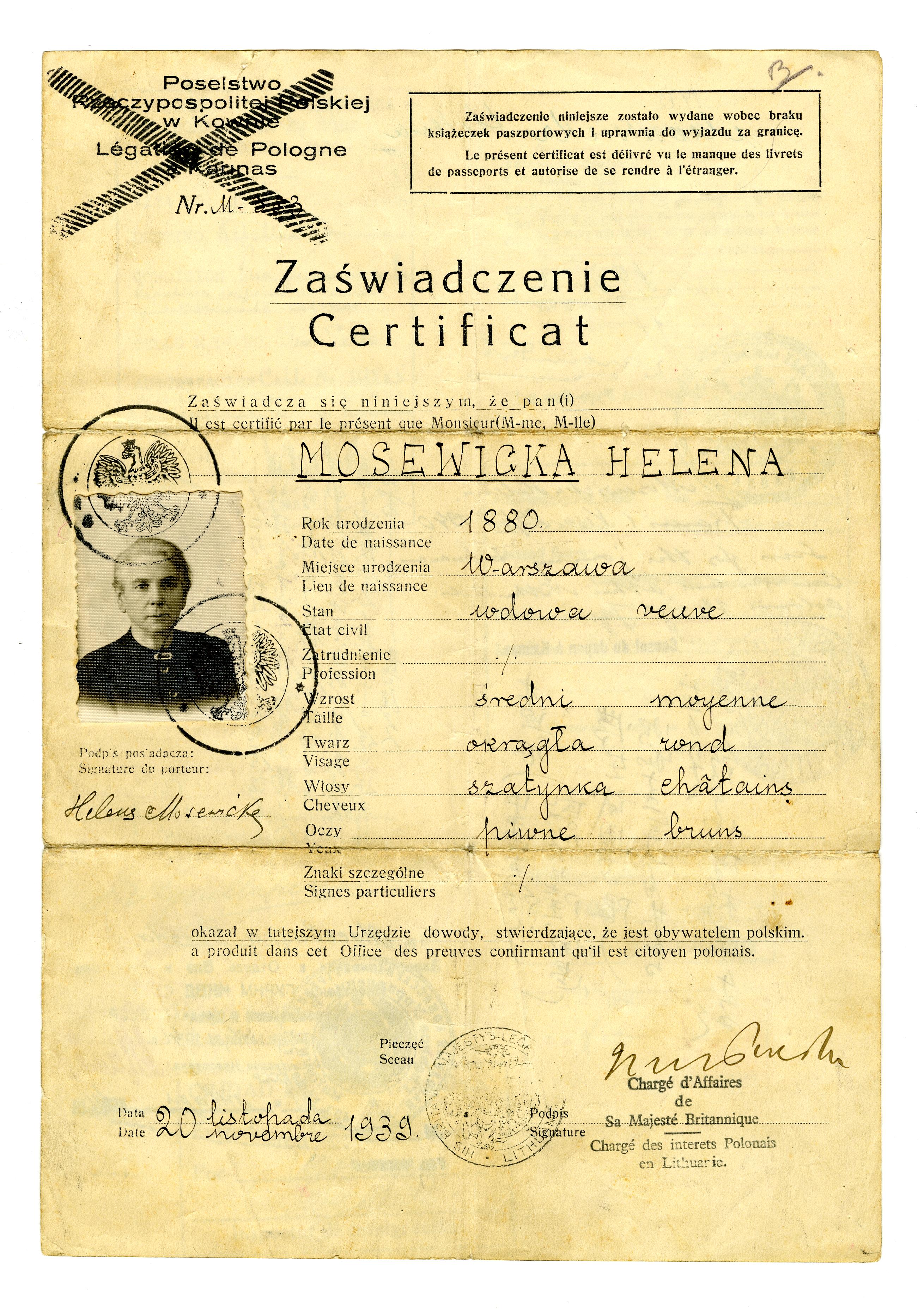 Document — Helena Mosewicki
