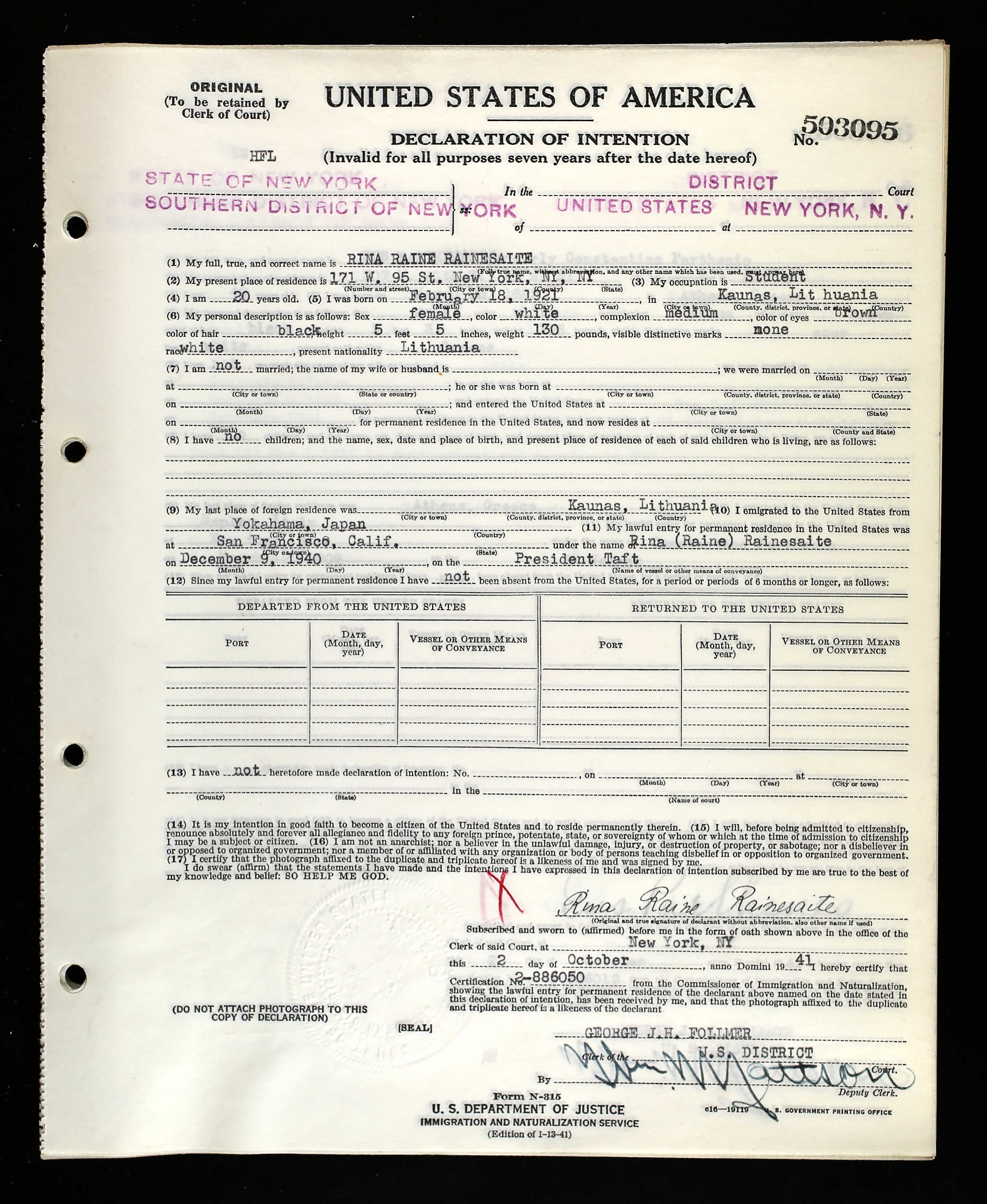 Document — Rina Rajinesaite