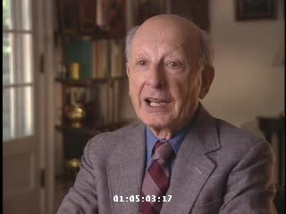 Still from the interview with Alexander Schenker
